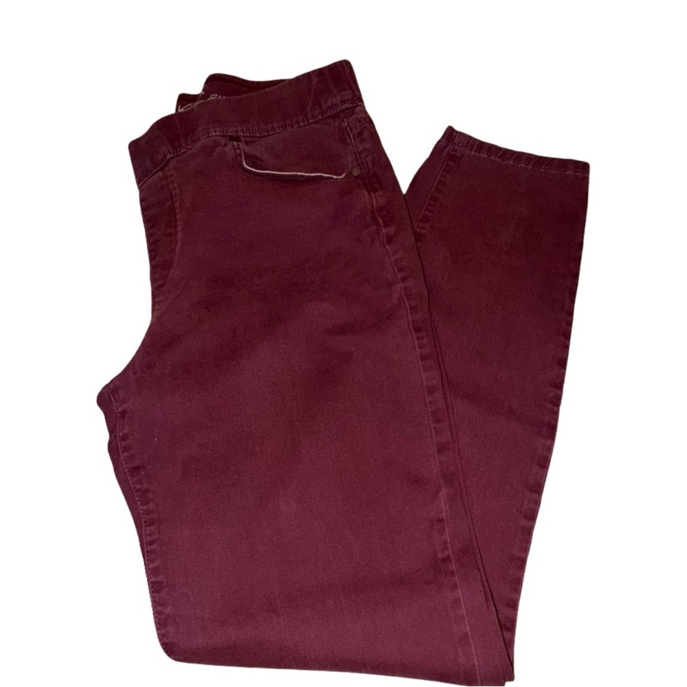 Gloria Vanderbilt Women's Skinny Jeans - Burgundy